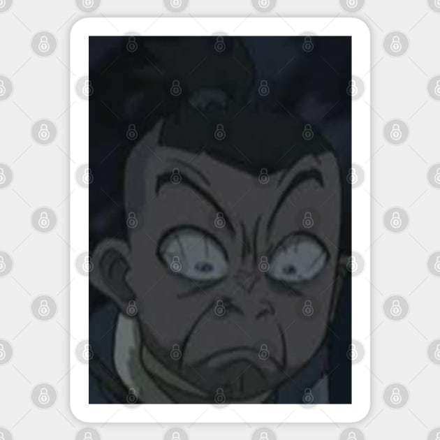 Angry Sleepless Sokka Sticker by PhoenixFang1